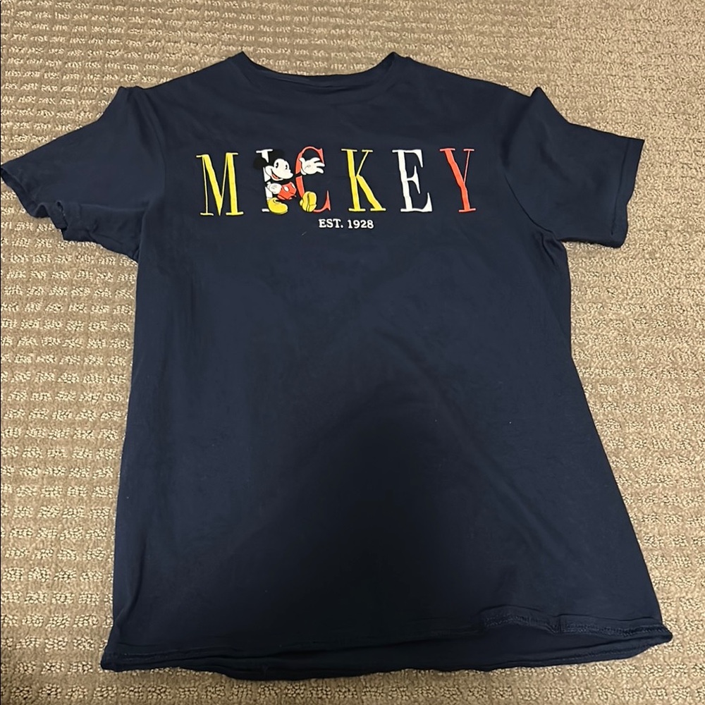 Disney Blue Mickey Short Sleeve Tee